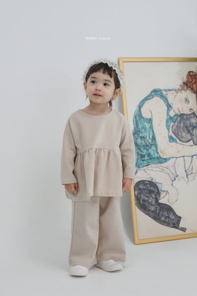 bebe nine14  (65-115) 2色經典蝴蝶結綁帶套裝2