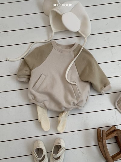 Bebe holic58｜(3m-18m) 撞色口袋包屁衣14