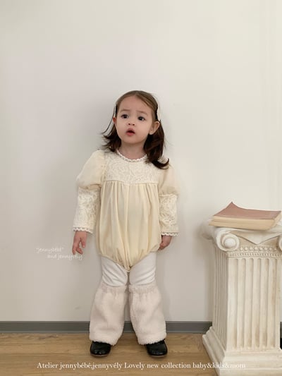 JE 421｜(66-90cm)  玫瑰蕾絲包屁衣13