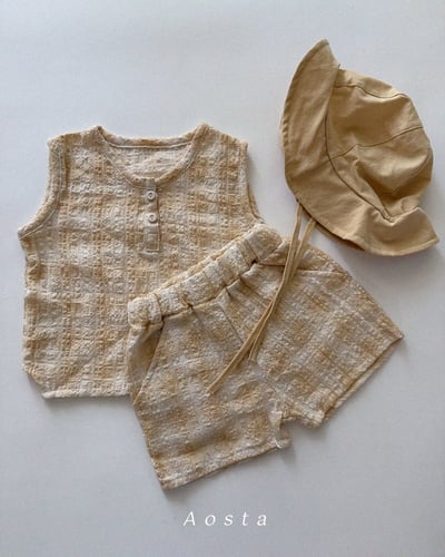 AOSTA02｜(6m-5y) 3色格子短褲13