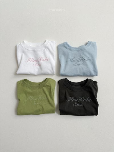 MiniRobe38｜(70-110) 英字簡約上衣9