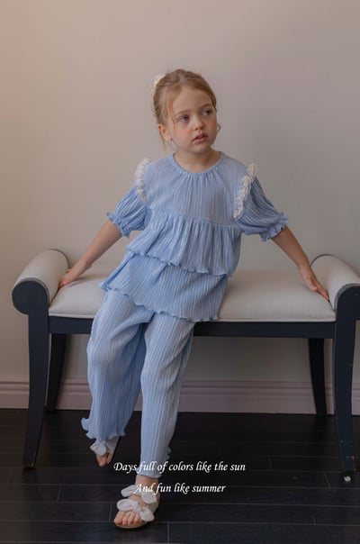 M-KIDS08｜(65-115cm) 浪漫褶皺套裝8