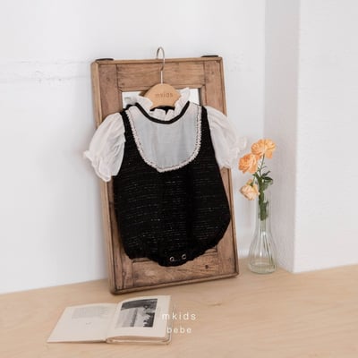 M-KIDS42｜(65-80cm) 雪紡小香風包屁衣2