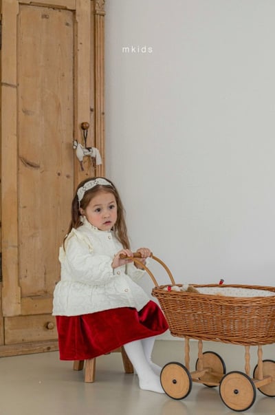 M-KIDS24｜(65-115cm) 2色絎縫愛心傘狀外套14