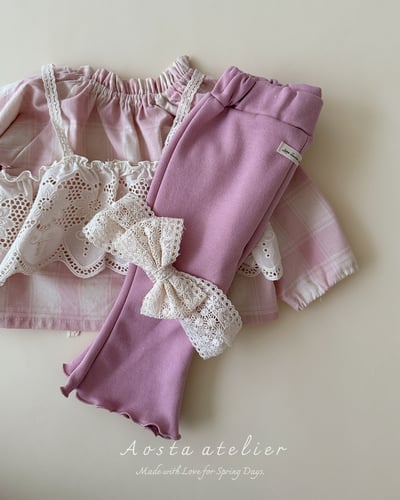 AOSTA18｜(6m-5y) 褶皺格紋襯衫13