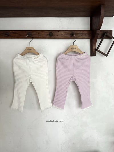 Bloom.b28｜(0m-7y) 羅紋蕾絲邊小喇叭褲6