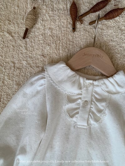 JE554｜(73-100cm) 宮廷風花邊領上衣/包屁衣9