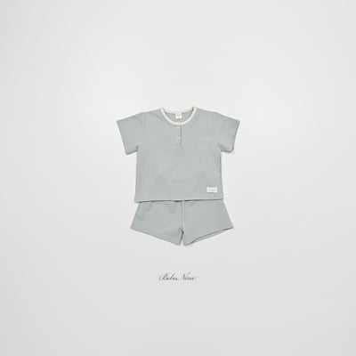 bebe nine12  (65cm-115cm) 3色鈕釦休閒套裝3