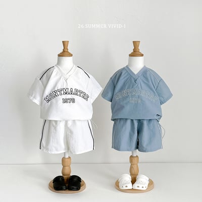 vivid53｜(78cm-125cm) 4款運動休閒V領抽繩上衣5