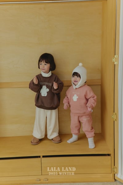 lala land66｜(75cm-120cm) 3色小雪熊刷毛休閒上衣7