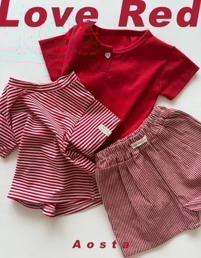 AOSTA51｜(6m-5y) 心形鈕釦素色上衣8