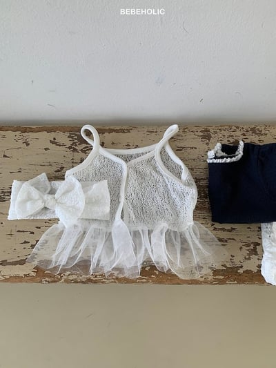 Bebe holic50｜(Free) 蕾絲吊帶裙背心13
