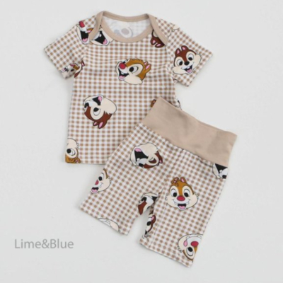 LIME&BLUE02｜(55-118cm MOM )  迪士尼親子居家服13