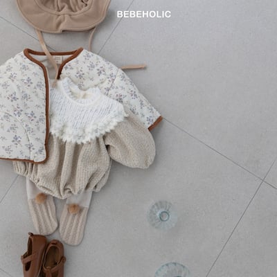 Bebe holic22｜(3m-18m) 蕾絲圓領毛毛包屁衣13
