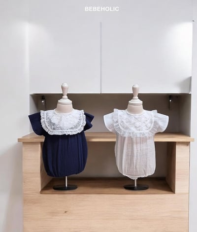 Bebe holic22｜(3m-18m) 編織領連身服5