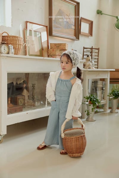 Melikey03｜(75-125cm) 愛心口袋吊帶長褲9