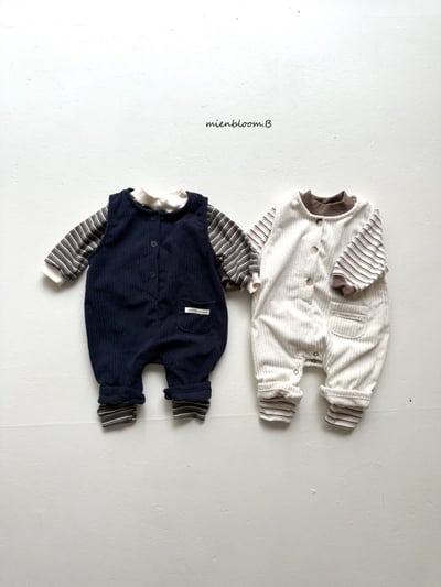 Bloom.b08｜(0m-24m) 燈芯絨刷毛連身褲7