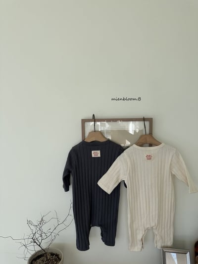 Bloom.b47｜(0m-18m) 羅紋連身衣/帽子5