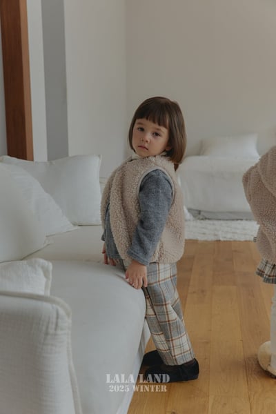 lala land52｜(75cm-120cm) 3色刷毛背心6