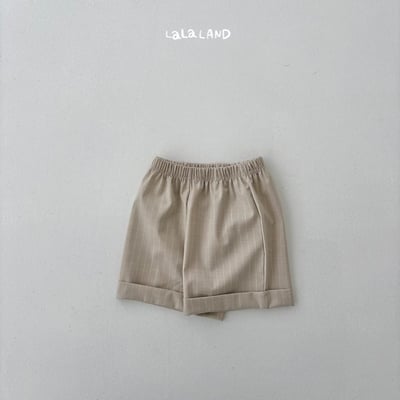 lala land51｜(75-120cm) 2色經典捲邊條紋短褲20