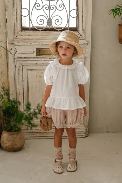 FLO01｜(75-140) 2色兩色蕾絲燈籠褲7