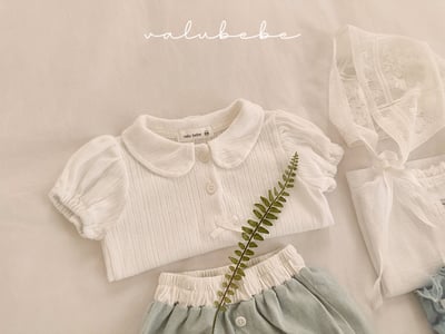 Valubebe 63｜(65-90cm) 翻領泡泡袖上衣12