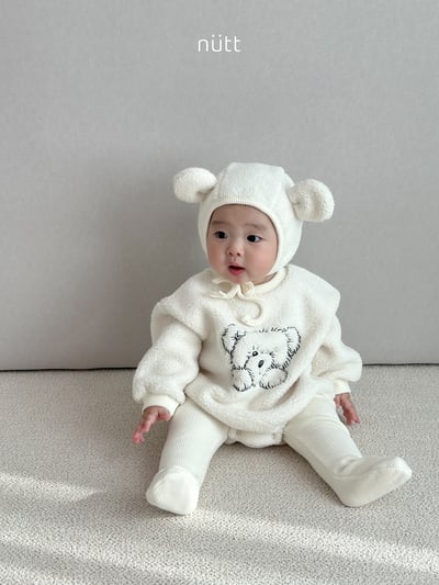 Nutt06｜(3m-16m) 小熊刷毛含小熊帽7