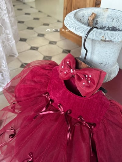 Marron 77｜(free) 蝴蝶結緞帶珍珠髮箍13