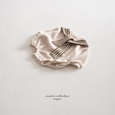 anggo33｜(3m-12m) 領結設計包屁衣9