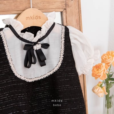 M-KIDS42｜(65-80cm) 雪紡小香風包屁衣4