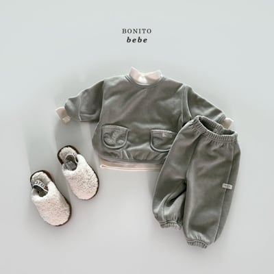 Bonito74｜(3m-18cm) 磨毛雙口袋套裝11