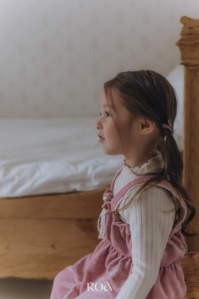 ROA20｜(80cm-120cm) 2色氣質絨毛連身吊帶褲13