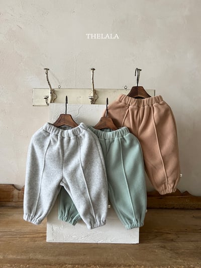 thelala44｜ (1y-6y) 絨面壓線束口褲1