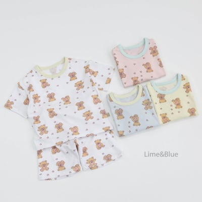 LIME&BLUE31｜(55-118cm MOM-DAD)  星星熊親子套裝2