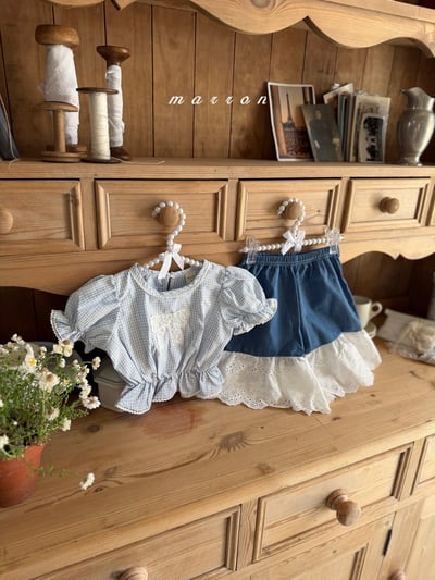 Marron21｜(1y-6y) 愛麗絲蝴蝶襯衫10