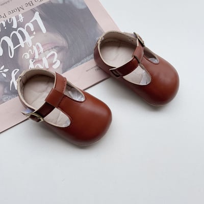 圓頭軟皮學步鞋9