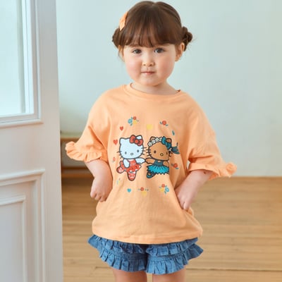 1st blue25｜(~93-118cm) HELLO KITTY芭蕾印花上衣1