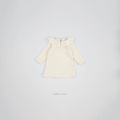 bebe nine33 (65cm-115cm) 3色荷葉摺邊洋裝16