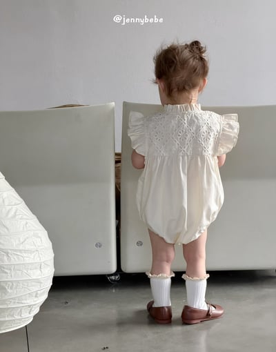 JE732｜(66-120cm) 刺繡緞帶包屁衣/洋裝7