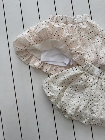 LePetitmot24｜(80-125cm) 波點燈籠褲裙2