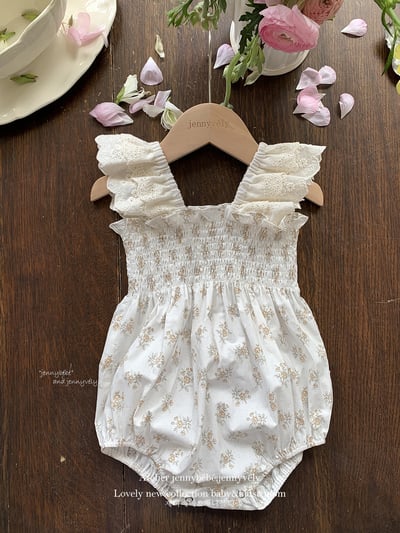 JE20｜(66-120cm) 無袖抓皺碎花包屁衣/洋裝19