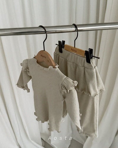 AOSTA29｜(6m-5y) 捲邊裙襬長褲20