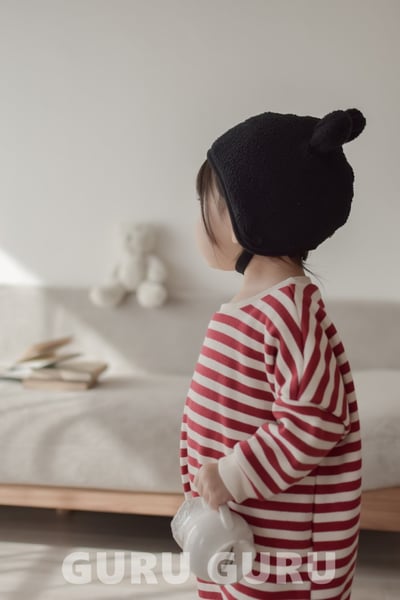 GURU GURU02｜(6m-24m) 2色條紋連身衣5