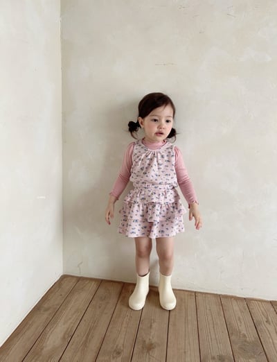 Azalea20｜(85-125cm) 小碎花餅背心5