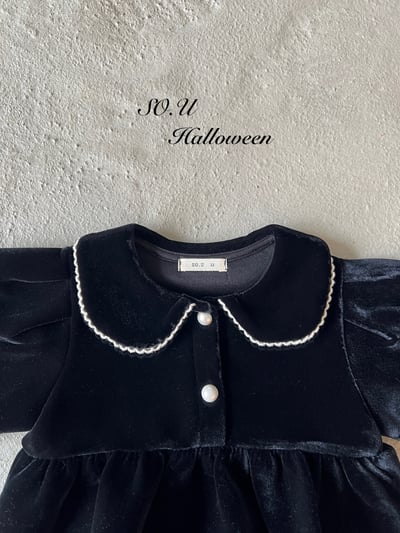 SO.U23｜(12m-18m)  絨毛翻領包屁衣3