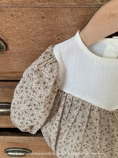 JE555｜(66-90cm) 田園碎花包屁衣3