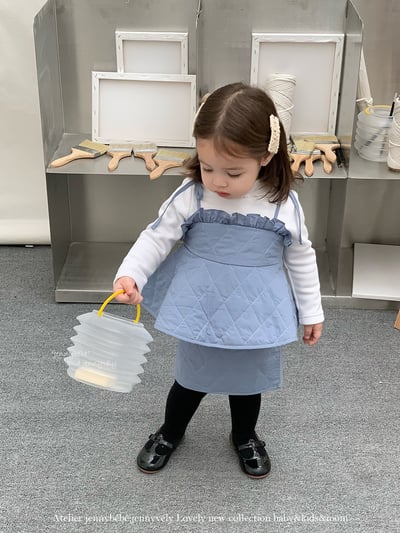 JE 389｜(73-100cm)  細肩絎縫線套裝裙13