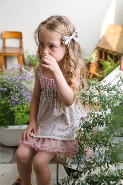 FLO30｜(75-140) 田園碎花無袖上衣20