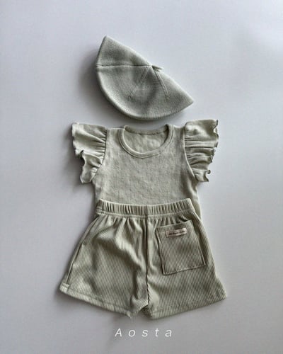 AOSTA06｜(6m-5y) 4色天使褶邊袖上衣12