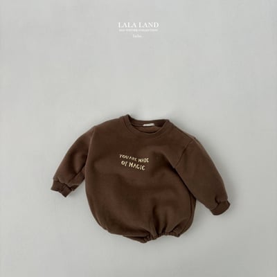 lala land14｜(60cm-83cm) 2色簡約英字內刷毛包屁衣19